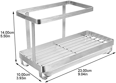 UPKOCH Нерѓосувачки Челик Сунѓер Држач Кујна Мијалник Caddy Организатор, Кошница За Чистење И Чистење Алатка Со Мозоци Послужавник