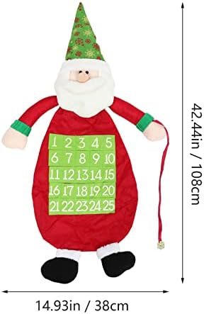 Тојвиски Порибување Полнење Почувствува Божиќ Доаѓањето Календар со 25 Џебови Ѕид Дедо Доаѓањето Календар 3Д Одбројувањето До Божиќ