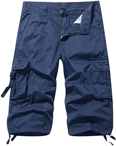 IEPOFG MENS OUTODOR CARGO SHORTS RIPSTOP тактички половина шорцеви со мулти џебови Каприс Брзо суво атлетско вежбање салата панталони