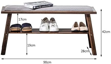 KMMK плакарот влезен ходник клупа за чевли за чевли со повеќе намени за домашни чевли решетка за спална соба за дневна соба за