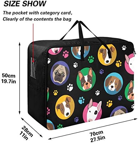 Торба за Складирање Облека Од емеливор Под Креветот За Ватенка-Торба За Организатори На Слатки Шепи За Кучиња Со Голем Капацитет