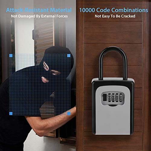 Кутија за Заклучување клучеви, Комбинирано Заклучување Со Код за Складирање Клучеви Во Куќата, Комбо Шкафче За Врата
