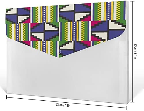 Платно Кенте Племенски Печати Проширување На Папката Со Датотеки 6 Џебови Хармоника Организатор На Датотеки Слатки Папки За Документи