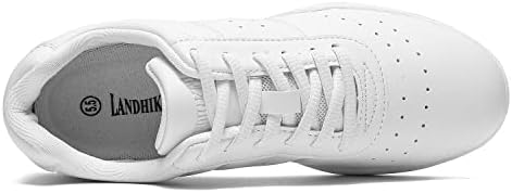 Landhiker навивачки чевли женски навивачки бели танцувачки чевли младински спортски чевли Девојки тренираат атлетски станови лесни