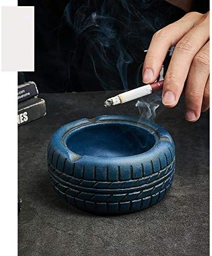 Шисијан y-lkun ashtray ashtrays за затворен пепел со капаче за цементна гума од цемент Аштрај дома Креативна декорација на личност