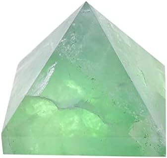 Binnanfang AC216 1PC Природно зелена флуорит пирамида заздравување на енергетски камен реики Обелиск украси кристална точка кула дома декорација руда минерални кристали з