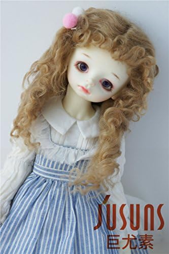 1/3 SD DOD DOL PIGS D28002 8-9INCH 21-23cm екстремно Longe Curly Monghanjuc Mohair bjd коса