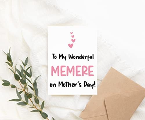 На мојата прекрасна меморија на картичката за Денот на мајката - картичка за ден на мајки - картичка Мере - Подарок за неа -