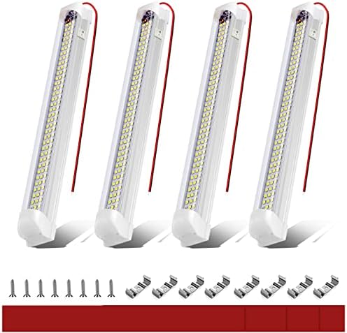 CT Capetronix 12V LED внатрешна светлосна лента, DC 12 волти LED ленти со ленти со вклучен/исклучен прекинувач, за затворен приколка за