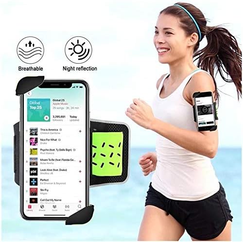 Фолч на футрола во Boxwave Компатибилен со Yezz Go 3 - FlexSport Armband, прилагодлива амбалажа за тренинг и трчање за Yezz Go 3 - Stark