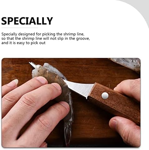 Алатка За Чистење на ракчиња Од нерѓосувачки Челик Од нерѓосувачки Челик: 4 парчиња Нож За Отворање Остриги Нож За Чистење Ракчиња