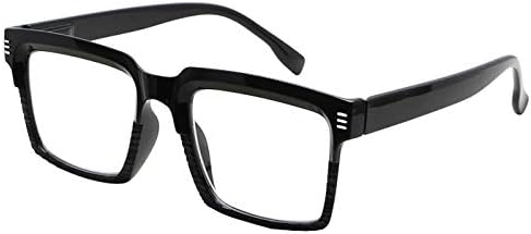 Дизајн на очи за читање очила за читање на жени - Модерни преголеми читатели - Црно