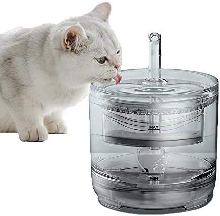 Диспензери за вода за миленичиња Jankso, диспензери за вода со мачки и кучиња, фидер за вода со мачки, ултра-тивки за вода со голем капацитет, повеќе режими за вода за пи