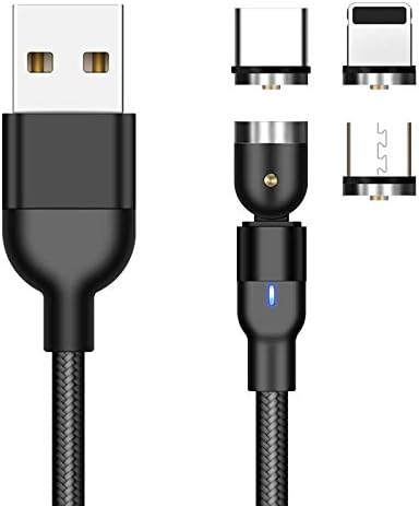 Кабел Boxwave Cable Компатибилен со LG тон бесплатен FN7C - кабел за засилување на магнетнап, кабел за полнење со магнет USB тип -C микро USB
