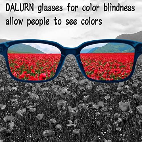 ДАЛУРН Очила За Корекција На Слепило Во Боја За Мажи, пациенти Со Слепи бои,очила за слепи бои што ги тераат луѓето да гледаат боја