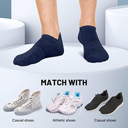СИМИЈА ЧОРАПИ За Глуждот Мажи Памучни Чорапи Со Низок Крој 6 Пара Атлетски Чорапи За Трчање За Мажи