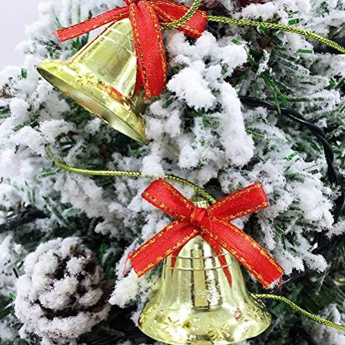 Абаодам 200х4х4см 10 парчиња Елка Виси Приврзок Божиќно Пластично Ѕвоно За Божиќна Декорација