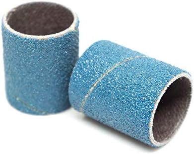 Абразиви на репер 3/4 ”x 1” цирконија абразивни ракави на спирални ленти за дебарирање на полирање за мешање на пескарење на железни метали, бакар, дрво, пластика, фи?