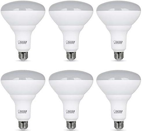 Feit Електрични LED BR40 Светилки, Затемнети, 65W Еквивалент, 10 Години Живот, 850 Лумени, E26 База, 5000k Дневна Светлина, Поплави Светла,