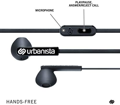 Урбаниста Сан Франциско слушалки Динамички ушни под-под-подлога, ракување со повик со микрофон, 3,5 мм стерео влез-Темен кловн