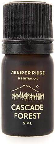 Есенцијално масло од каскада од јунипер Риџ - јасен дрвен мирисен мирис на есенски мириси со белешки од Даглас и бор - 5мл - пакувањето