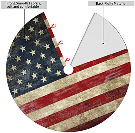 Американско Знаме Печатени Елка Здолниште 48 за Божиќ Празник Партија Декорација