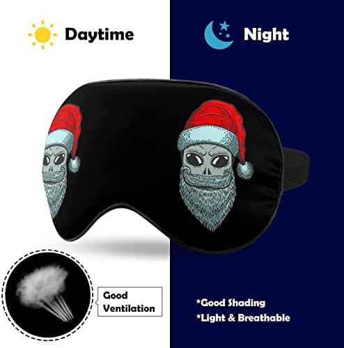 Дедо Мраз за спиење на очите за очите за очи за очи со прилагодлива лента за слепите за патувања за авиони