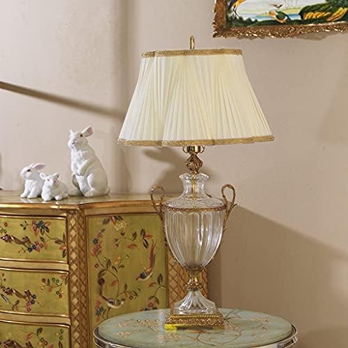 Ламби за маса на Атај, читање ламба за ламба кристално стакло дневна соба декорација ламба ткаенина за лабави спални кревети за