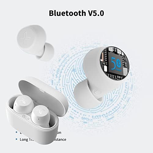 7HVXVr Вистински Безжичен Bluetooth Во Уво Стерео Водоотпорен Спорт Долга Издржливост Интелнт Намалување На Бучавата Слушалки