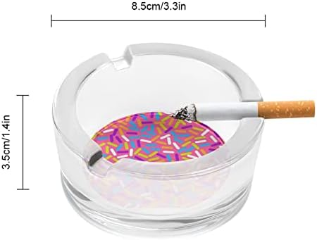 Крофна слатка глазура шема стакло од пепелници за цигари ветроупорен ѓубре може да печати фенси фиоки за пепел за домашна канцеларија