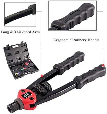 Tr ToolRock 860PCS SAE Rivet Nut Assastment Комплет и 13 комплет за пиштол за орев, SAE UNC 6-32 8-32 10-24 1/4 -20 5/16 -18 3/8