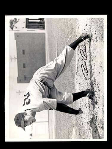 Били Пирс потпиша 1946 година 8x10 Детроит Тигерс Оригинална жица Фото автограмирана