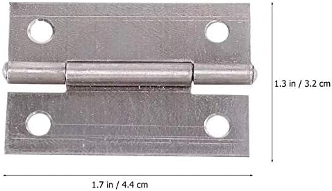 CFSNCM 40 парчиња практично преклопување на задниот дел шарки на вратата на вратите Трајни шарки за домашно железо Практично преносен