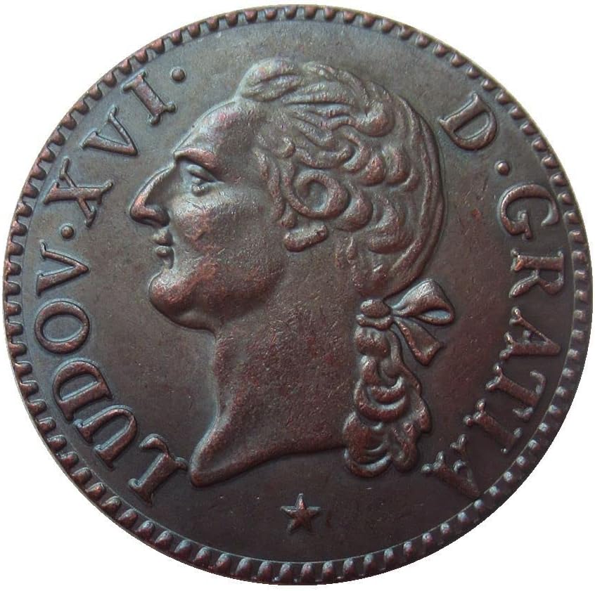 1788 Француски Странски Копија Бакар Комеморативна Монета