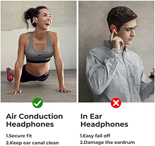 Спобри Слушалки За Отворено Уво, Безжични Слушалки За Спроводливост На Воздухот Со Bluetooth 5.3, Брзо Поврзување, IPX6 Водоотпорен За Трчање Возење Пешачење Велосипедска