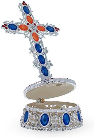 Bejeweled стои метал крст или рузарна кутија