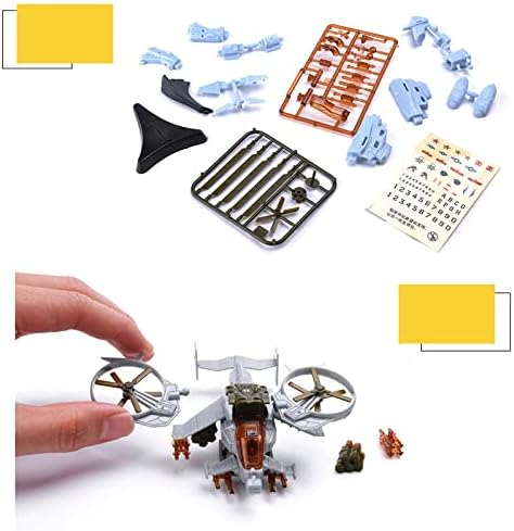 Csyanxing 8 пакет 4D пластичен борбен модел модел на воени авиони за собирање подарок рачно изработен модел на хартија за хартија