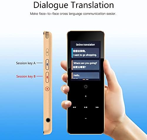 WYYDFDC 89 Јазици X1 Гласовно Снимање Уред За Поддршка Инстант Двонасочен Превод WiFi/Жариште/Офлајн со 2,0 Инчи