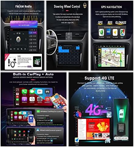 ПЛОКМ 2 Дин Андроид 11.0 Автомобил Радио Стерео со 9 IPS Екран На Допир Главата Единица За H-onda Џез Одговара 2014-2020 Bluetooth