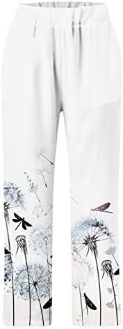 Miashui плус панталони со големина костуми за жени обични жени обични еластични половини со високи половини џебови деловни за жени
