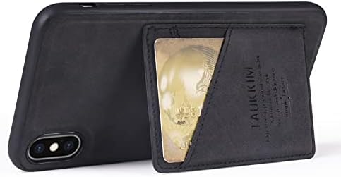 Телефонски опфаќа компатибилни со iPhone XR кредитна картичка кутија Телефонска кутија ултра-тенка PU кожа паричник заден корица
