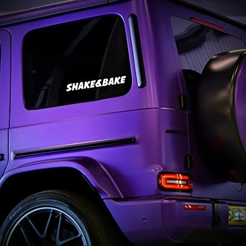 Shake & печете ја налепницата за винил налепница автоматски камион wallиден лаптоп | Бело | 5,5 x 0,6