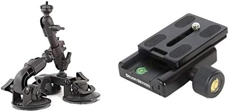 Делкин уреди со маснотии геко тројно вшмукување камера, црна и уреди комплет за брзо ослободување на маснотии, црно