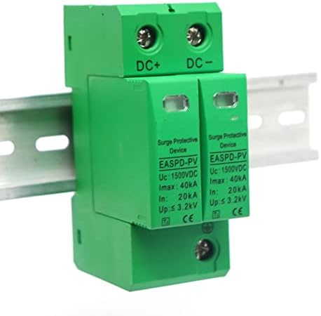 2P DC SPD 500V 800V 1000V 1200V 1500V 20KA ~ 40KA DIN RAIL RAIL SORAL OWNDOW ENTER PANTER STARCE SURGE PRATER PRATER SURGE