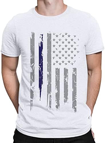 Кошули на 4 јули, маици за Денот на независноста на мажите, Графички маици за мажи во САД, кратки ракави Американски гроздобер Т.