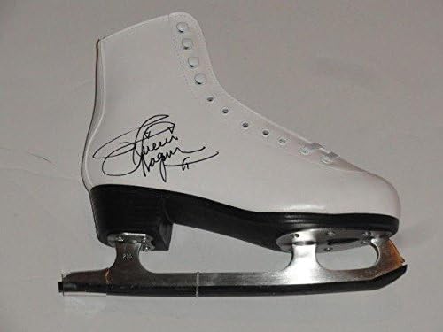 Мираи Нагасу потпиша леден скејт 2018 Олимписки игри со уметничко лизгање - автограмирани олимписки чевли, исечоци и лизгалки