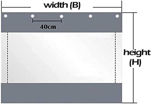 ASPZQ Надворешни Пвц Завеси Завеса За Дожд 0,5 мм Тешка Церада Водоотпорна Ветроупорна Странични Панели За Шатори Отпорни На Дожд, 47 Големини