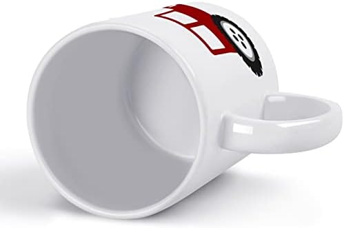 Црвена Тракторска Шолја За Печатење Кафе Керамичка Чаша За Чај Смешен Подарок Со Дизајн На Лого За Канцелариски Дом Жени Мажи - 11