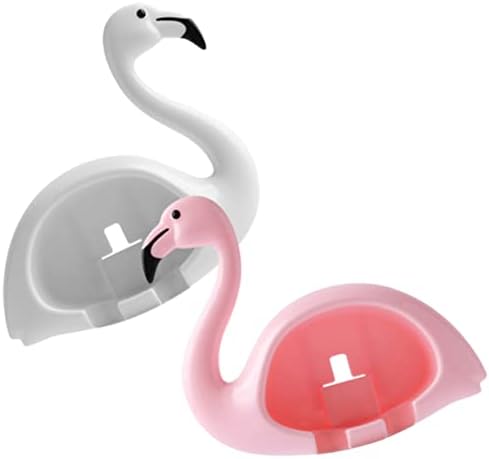 Zerodeko 8 PCS Flamingo држач за четки за заби без решетки за складирање во трага