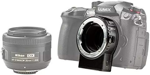 Адаптерот за леќи за автоматско фокусирање на Viltrox NF-M1 за леќи за монтирање на Nikon F до Panasonic/Olympus M4/3 Mount Camera